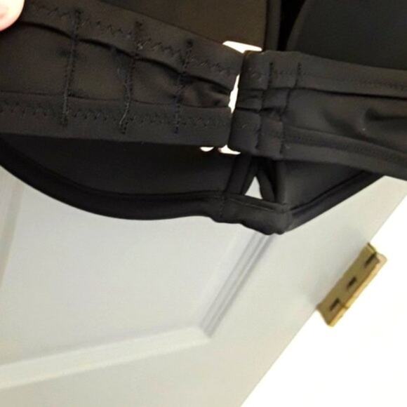 NWT 34DD Shade & Shore Padded Fishnet Macrame Netted Bikini Top - Picture 4 of 5